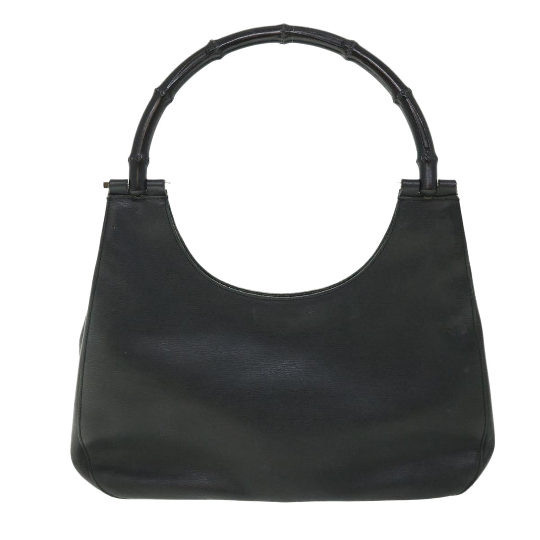 GUCCI Bamboo Shoulder Bag Leather Black 001 3739 002053 54151