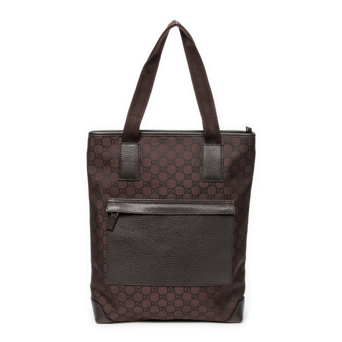 Tall Front Pocket Zip Tote