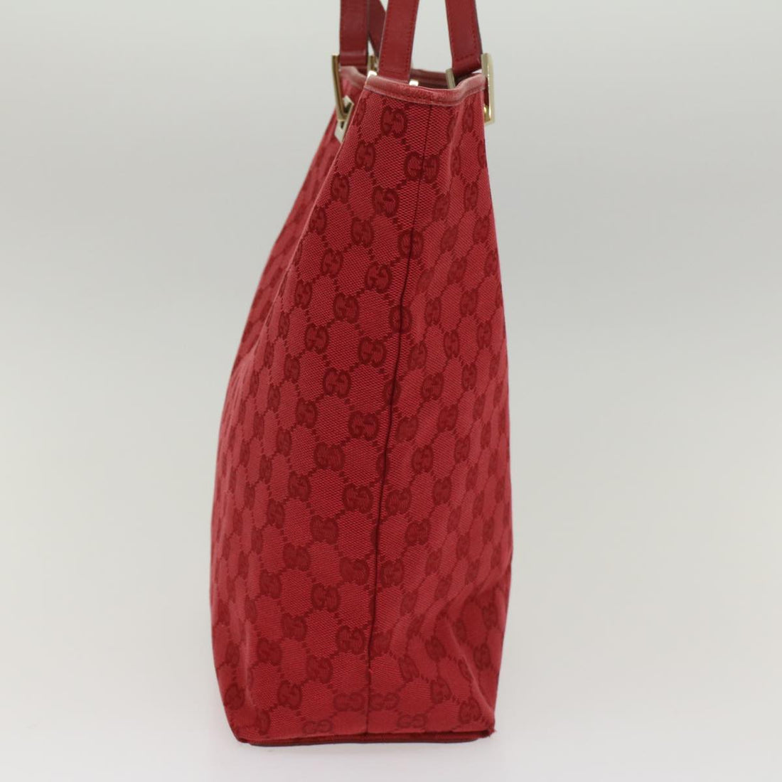 GUCCI GG Canvas Tote Bag Red 002 1098 3444 54328