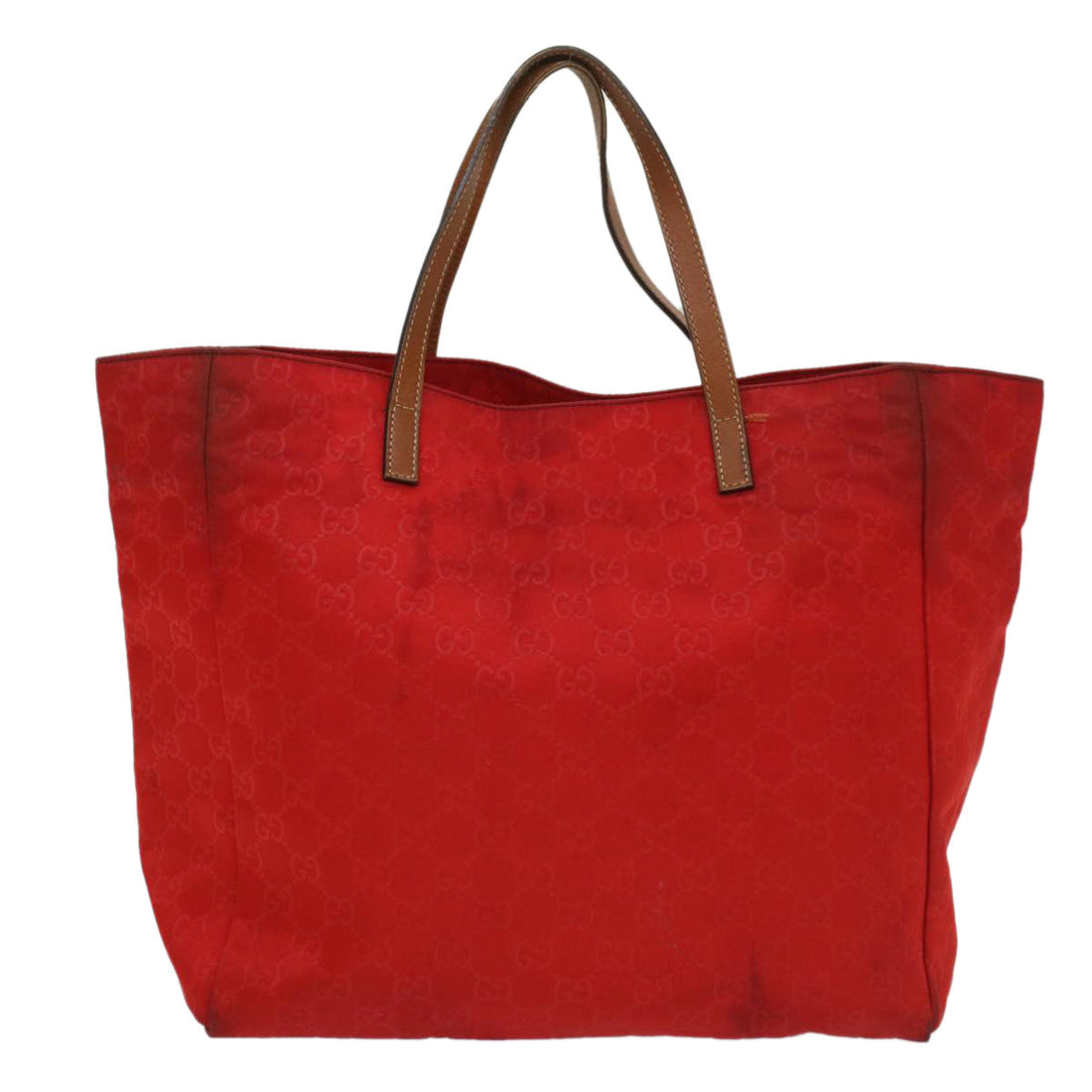 GUCCI GG Canvas Tote Bag Red 282439 54331