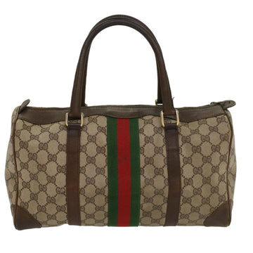 GUCCI GG Supreme Web Makersluxe Bags PVC Leather Beige Red Green 54339