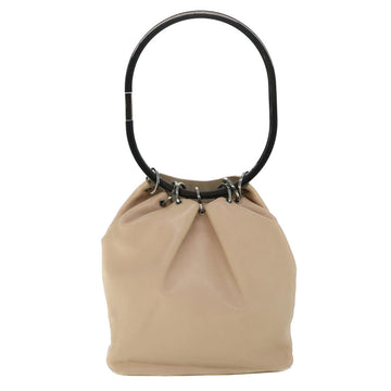 GUCCI Shoulder Bag Leather Beige 54365