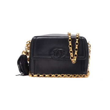 Chanel Matrasse Coco Fringe Visitor Chain Shoulder  Black  Shoulder Bag Mini Shoulder Bag  Shoulder Bag Hybrid ? Ship? Himalan Bookstore Online
