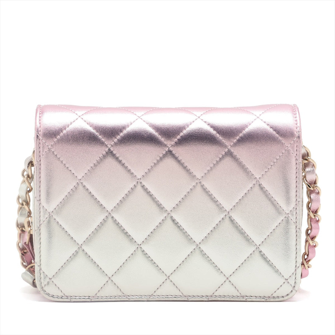 Chanel Lambskin  Chain Shoulder Bag  Pink G  AS3002