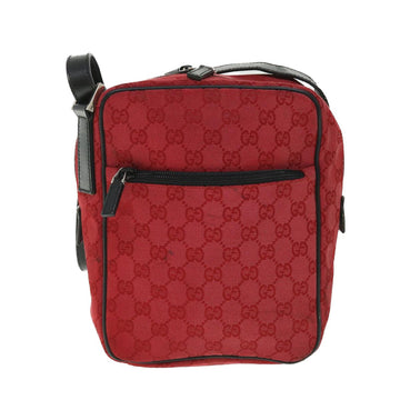 GUCCI GG Canvas Shoulder Bag Red 018 1612 200047 54533