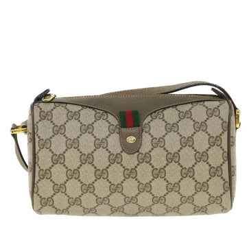 GUCCI GG Supreme Web Sherry Line Shoulder Bag Beige Red 89 02 018 54694