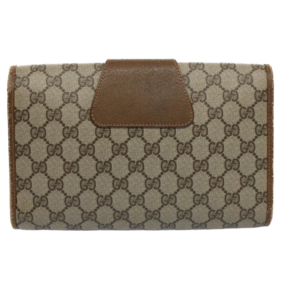 GUCCI GG Canvas Web Sherry Line Clutch Bag Beige Red Green 89 01 030 54732