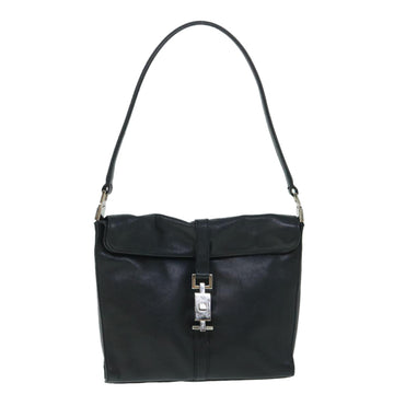 GUCCI Jackie Shoulder Bag Leather Black 54805