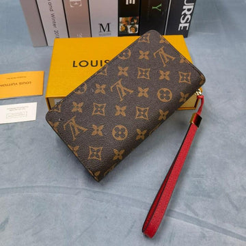 Makersluxe - Monogram Canvas Coquelicot Adele Wallet