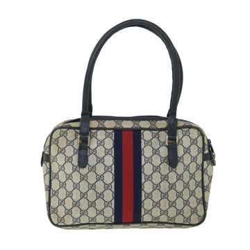 GUCCI GG Canvas Makersluxe Bags PVC Leather Navy Red 54884