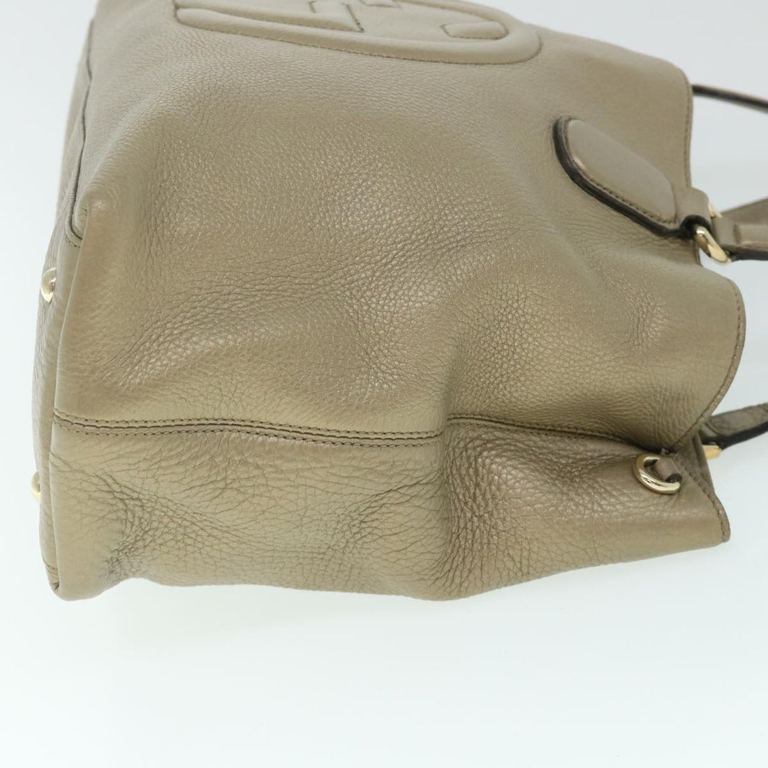 GUCCI Soho Tote Bag Leather Fringe Gold Tone 308363 54901