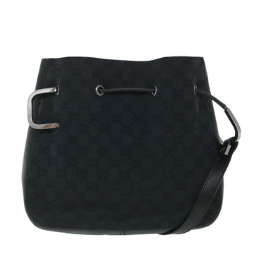 GUCCI GG Canvas Shoulder Bag Black 01165 54915