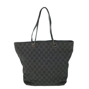 GUCCI GG Canvas Tote Bag Black 31243 54961