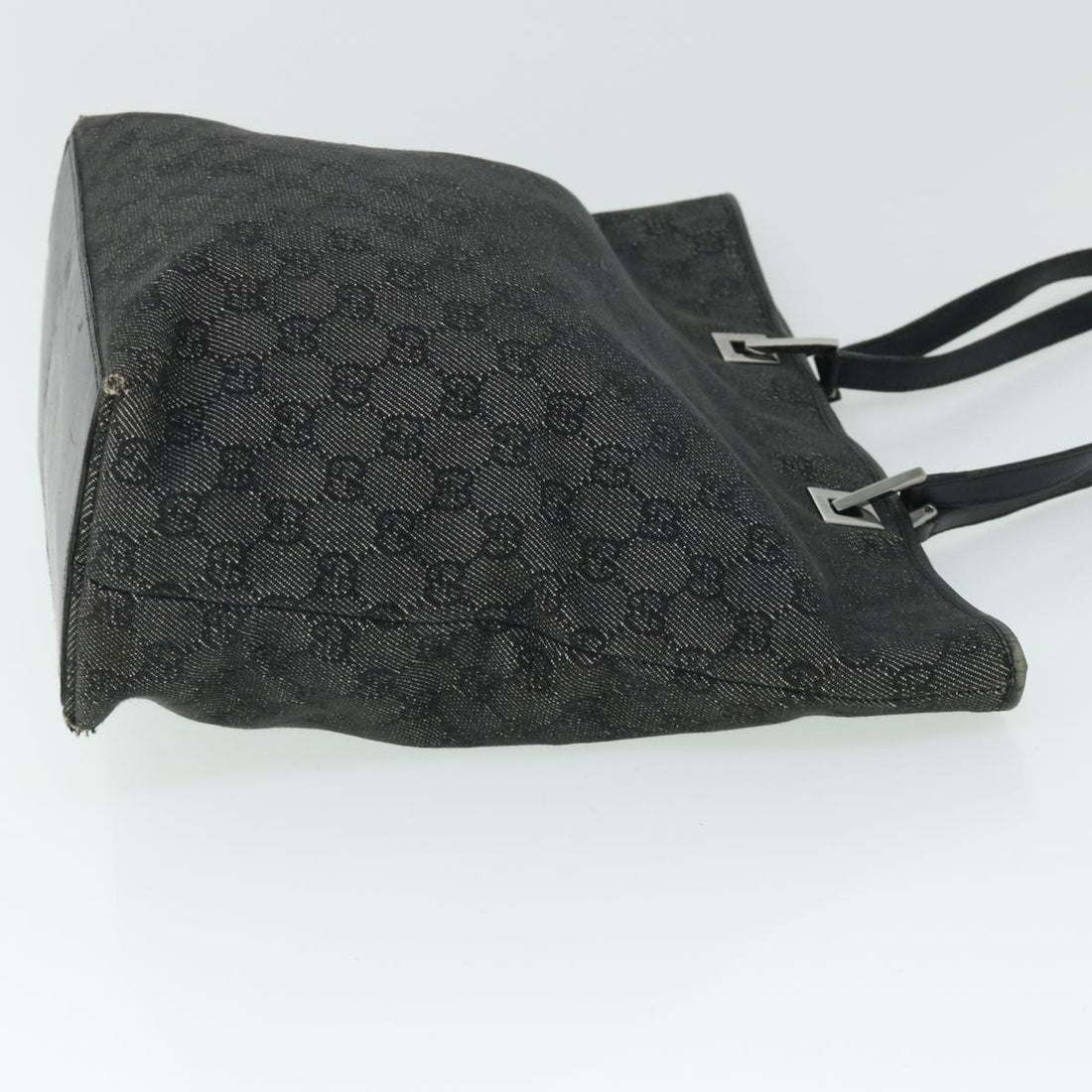 GUCCI GG Canvas Tote Bag Black 31243 54961