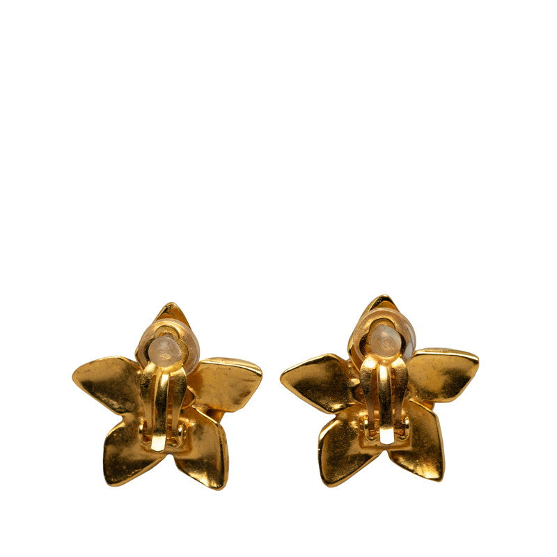 Chanel Vintage Coco Flower Motif Earrings G   CHANEL