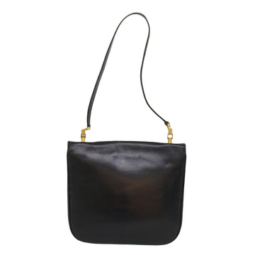 GUCCI Sherry Line Shoulder Bag Leather Black Red Navy 55656
