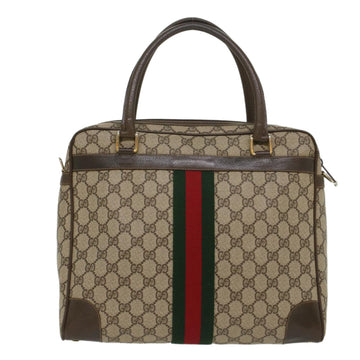 GUCCI GG Canvas Web Makersluxe Bags PVC Leather Beige Red Green 56061