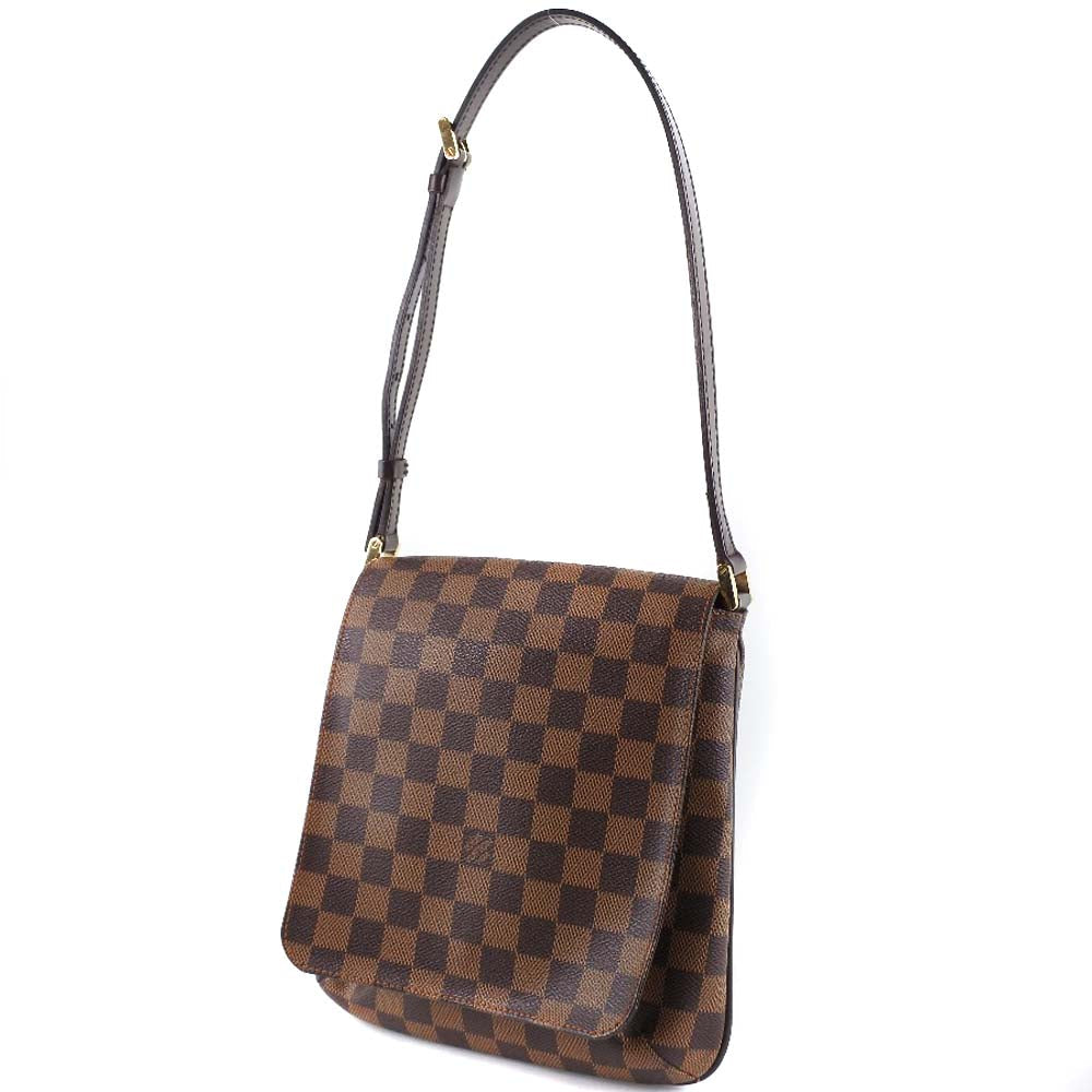 LOUIS VUITTON Shoulder Bag N51260 Damier canvas Brown Musette Salsa Women Used