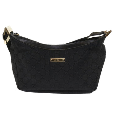 GUCCI GG Canvas Shoulder Bag Black 019 0433 56218
