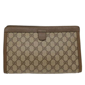 GUCCI GG Supreme Web Sherry Line Clutch Bag Beige Red Green 89 01 033 56284