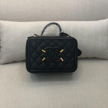 Makersluxe - Caviar Quilted Small CC Vanity Case Black