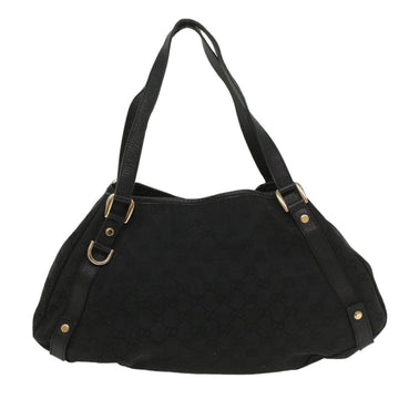 GUCCI GG Canvas Tote Bag Black 130736 56317