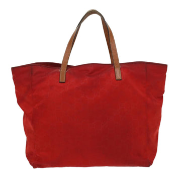 GUCCI GG Canvas Tote Bag Red 282439 56320