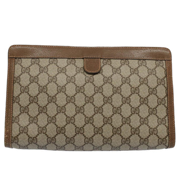 GUCCI GG Supreme Web Sherry Line Clutch Bag Beige Red Green 89 01 033 56366
