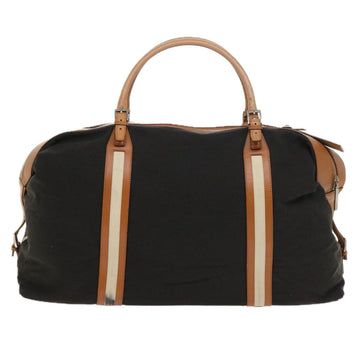 GUCCI Boston Bag Nylon Brown 012 0539 001553 56409