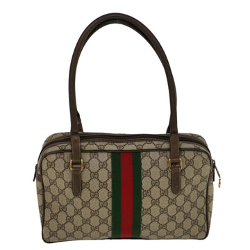 GUCCI GG Supreme Web Makersluxe Bags PVC Leather Beige Red Green 56469