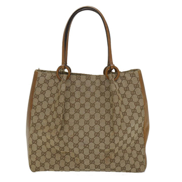GUCCI GG Canvas Shoulder Bag Beige 101920 56682