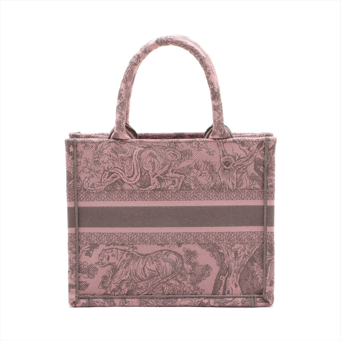 Christian Dior Book Tote Small Canvas Pink