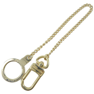 LOUIS VUITTON key ring M58021 Metal, Plated Gold gold Bag charm Long chain Chenenne Anocle unisex(Unisex) Used