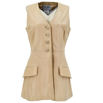 Chanel 97P #40 Vest Jacket Beige