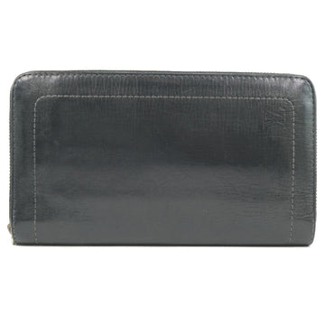 LOUIS VUITTON Long Wallet Purse M97026 Calfskin black Utah Zippy Organizer unisex(Unisex) Used