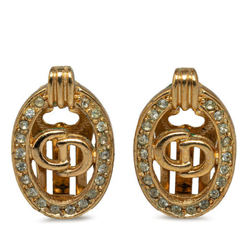 Dior Rhinestone CD Logo Earring G   Dior
