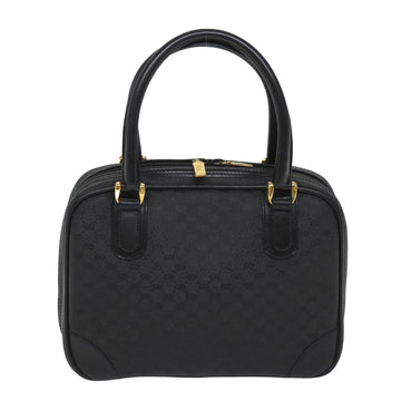 GUCCI Micro GG Canvas Hand Bag Black 000 39 0030 57218