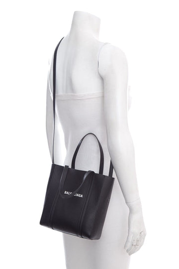 Balenciaga Black Leather top Handle Handbag