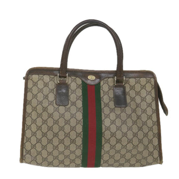 GUCCI GG Canvas Web Makersluxe Bags PVC Leather Beige Green Red 57333