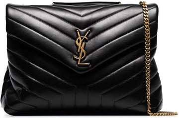 LOULOU LOGO PLAQUE SHOULDER BAG