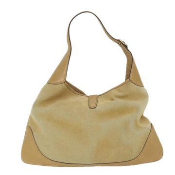 GUCCI Shoulder Bag Suede Leather Beige 153029 57781