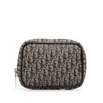 Dior Trotter Oblique Pouch Naive Grey Canvas Leather  Dior