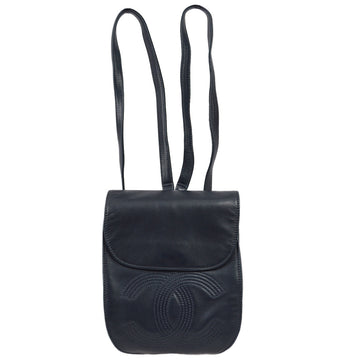 Chanel 1996-1997 Navy Lambskin Backpack