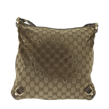GUCCI GG Canvas Shoulder Bag Beige 131326 58039