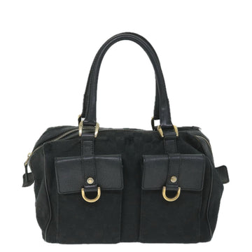 GUCCI GG Canvas Hand Bag Black 153026 58049
