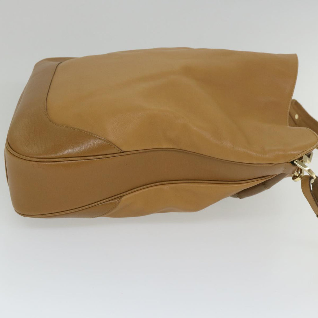 GUCCI Bamboo Shoulder Bag Leather 2way Brown 58054