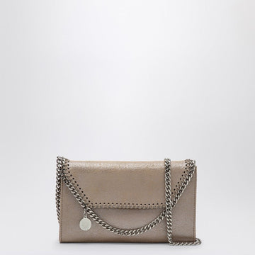 Stella Mccartney Falabella Shoulder Wallet Bag Beige Women