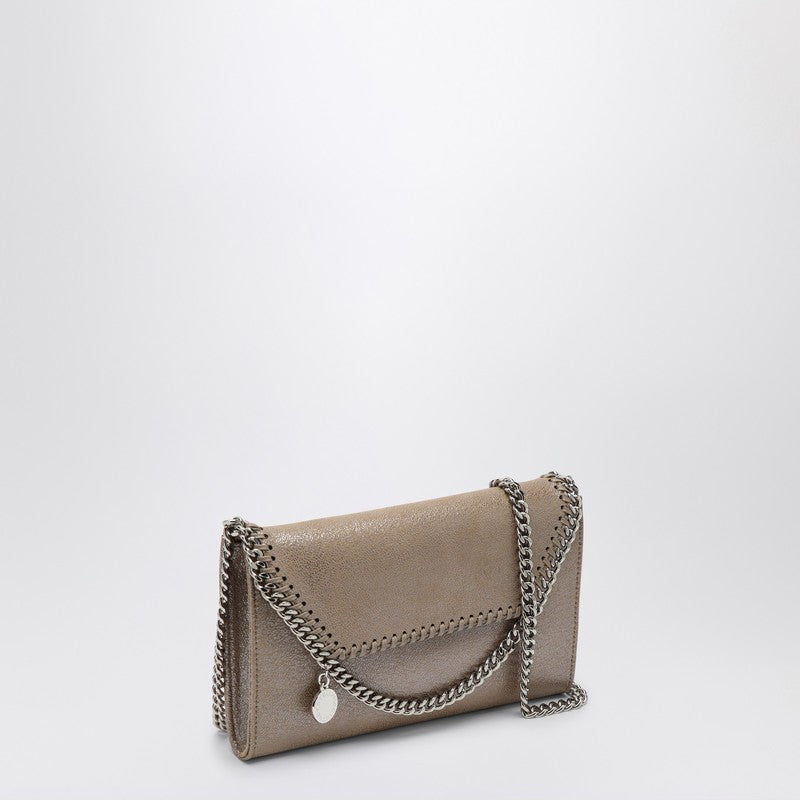 Stella Mccartney Falabella Shoulder Wallet Bag Beige Women