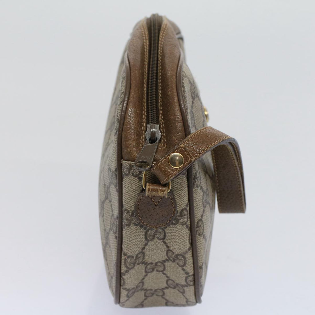 GUCCI GG Supreme Web Sherry Line Clutch Bag Beige Red Green 89 01 034 58199