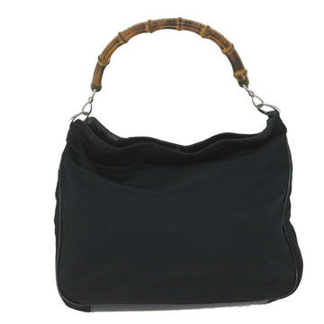 GUCCI Bamboo Hand Bag Nylon 2way Brown 001 2058 1577 58414